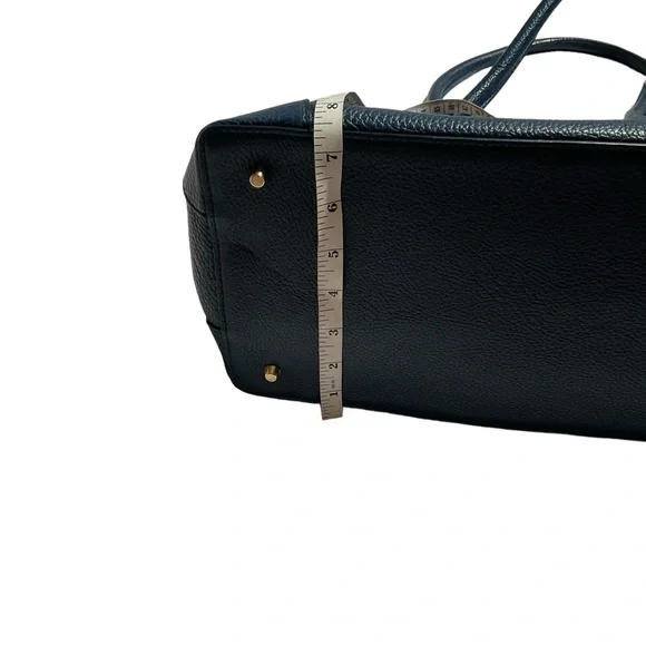 Roberto Cavalli Women’s Double Leather Handle Pebbled Blue Handbag - Picture 16 of 16